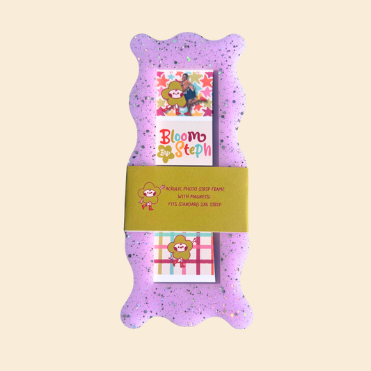 Squiggle Acrylic Photo Strip Frame