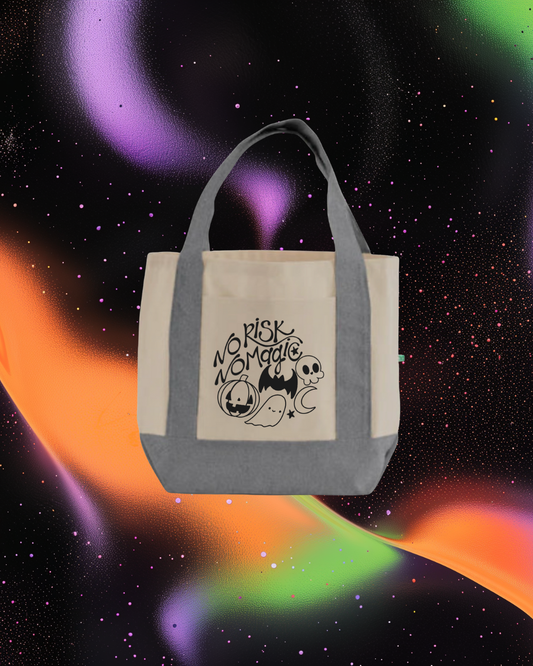 No Risk, No Magic Mini Canvas Tote