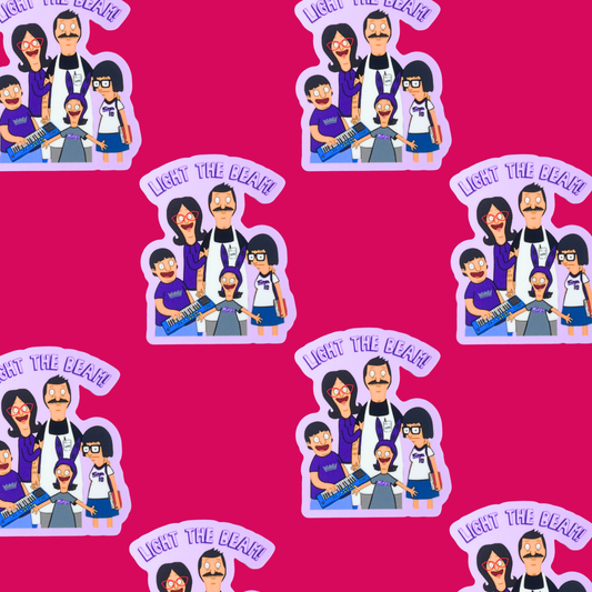 Light The Beam Belchers Vinyl Sticker
