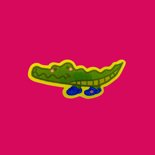 Croc in Crocs Vinyl Sticker