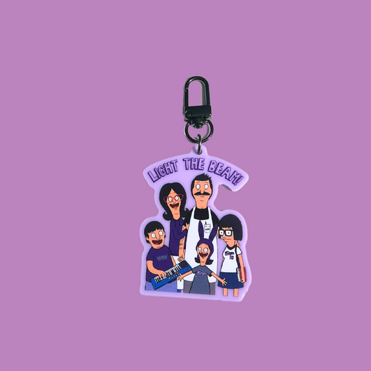 Light the Beam X Bob's Burger Keychain