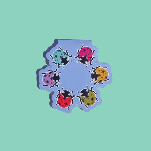 Lady Bug Party Magnetic Bookmark