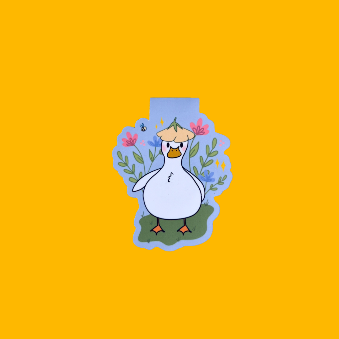 Happy Duck Magnetic Bookmark