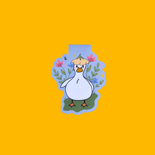 Happy Duck Magnetic Bookmark