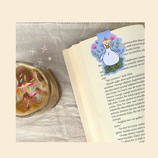 Happy Duck Magnetic Bookmark