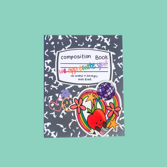 Teacher Appreciation Sticker Card