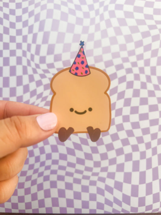Toast to Your Birthday Sticker Greeting Card