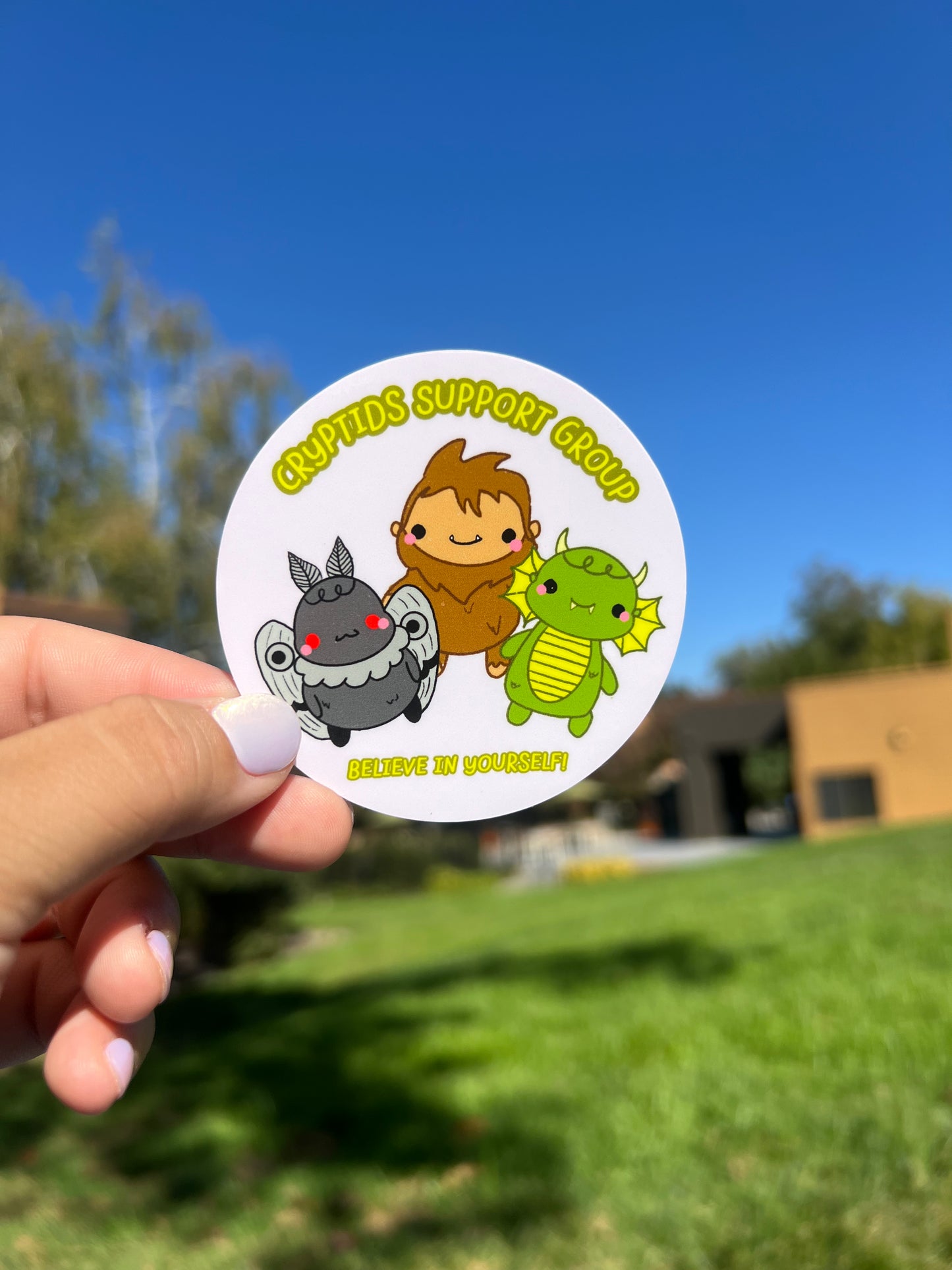 Cryptids Support Group Vinyl Sticker