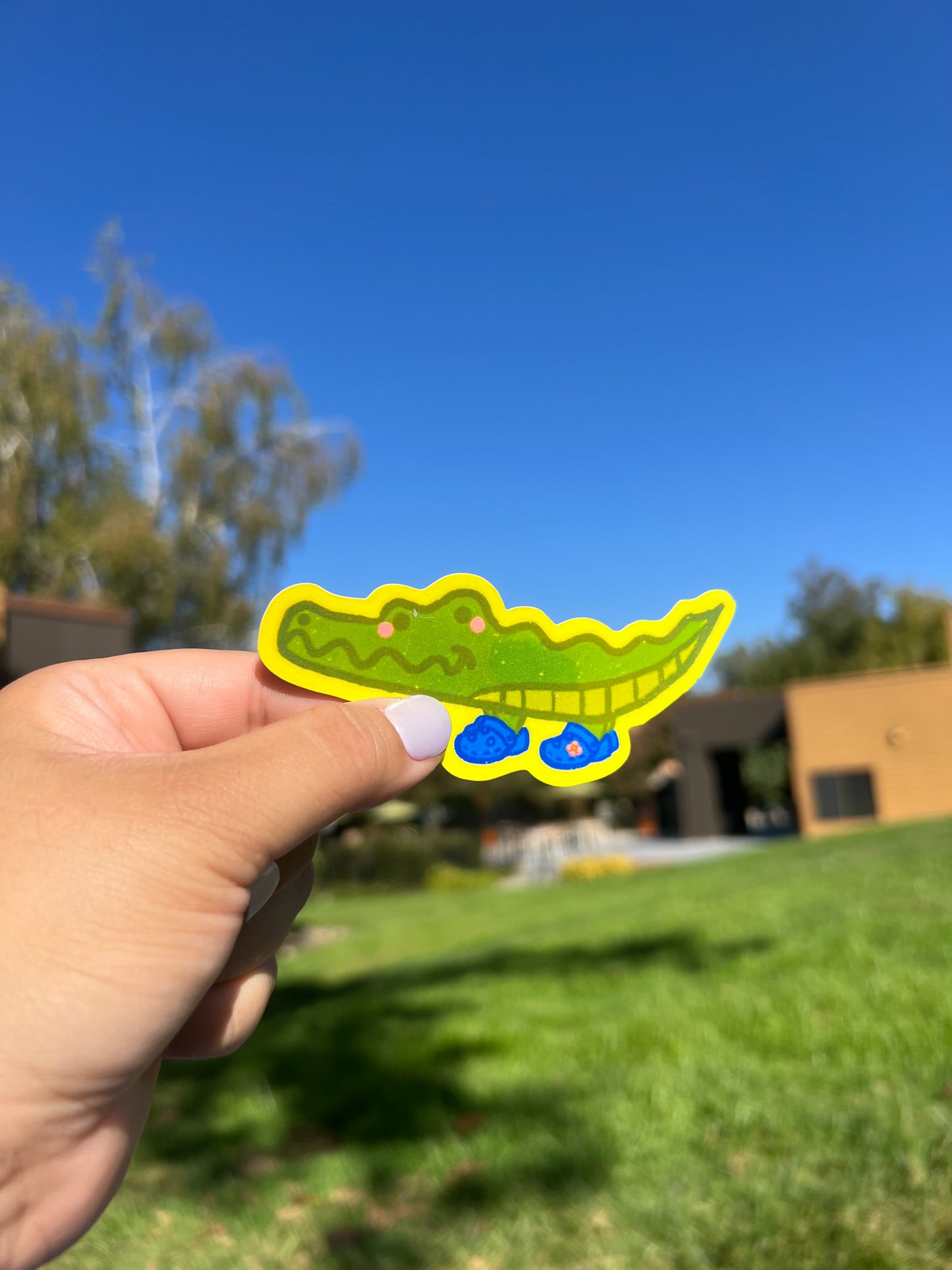 Croc in Crocs Vinyl Sticker