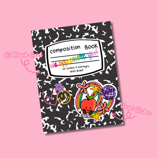 Teacher Appreciation Sticker Greeting Card