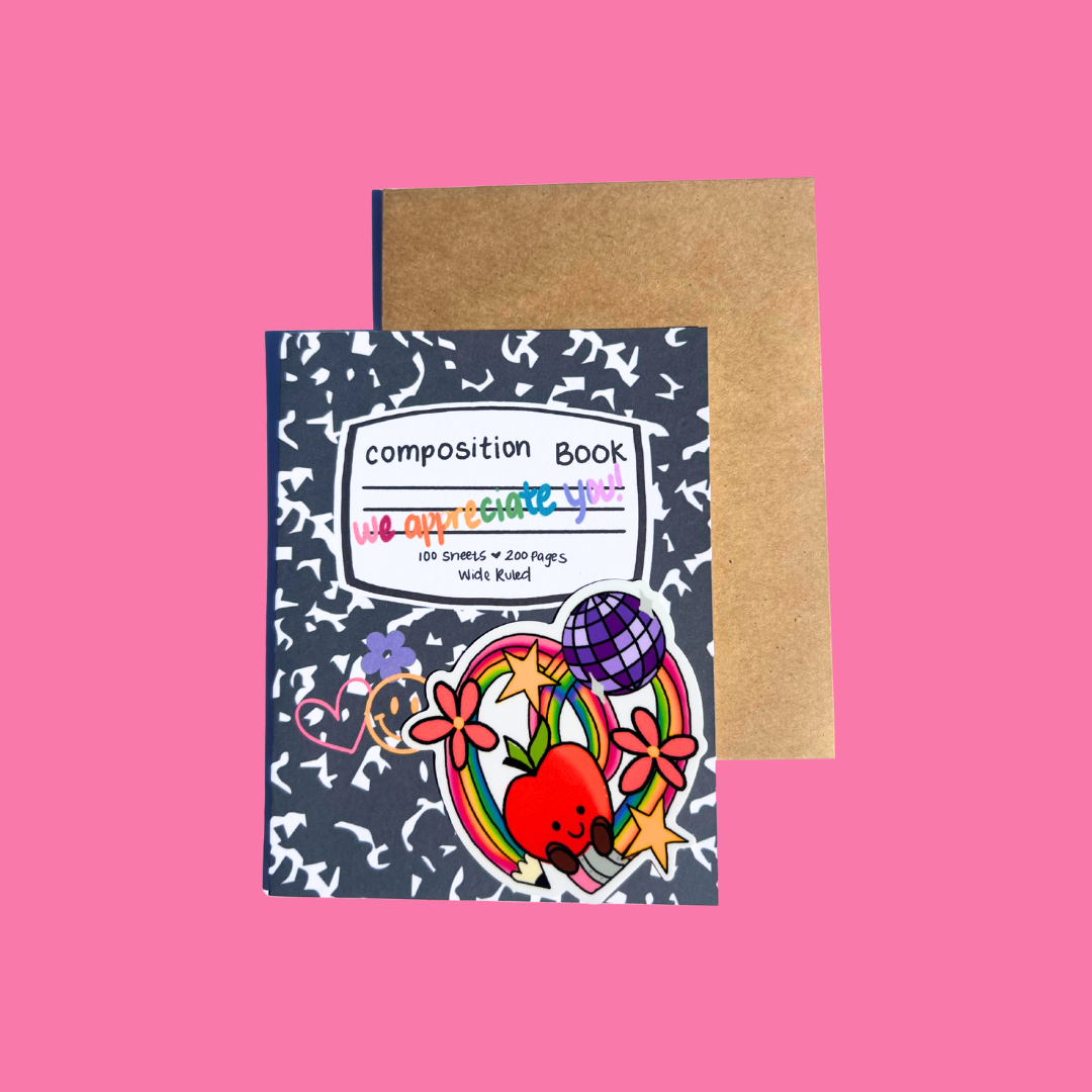 Teacher Appreciation Sticker Card