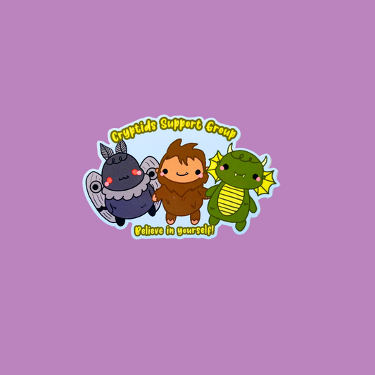 Cryptids Support Group Sticker