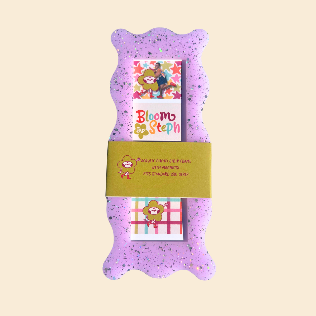 Squiggle Acrylic Photo Strip Frame