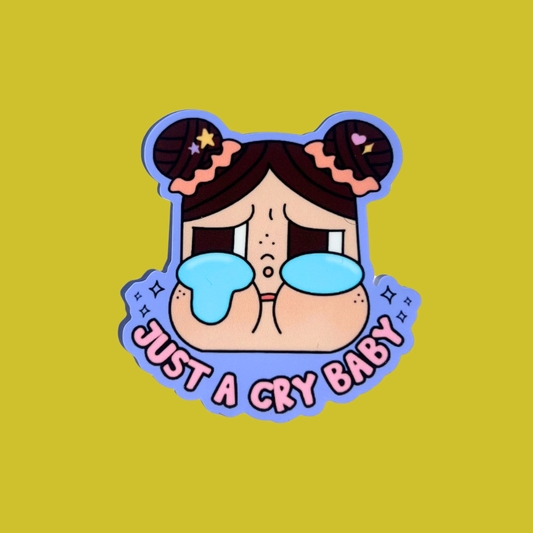 Just A Cry Baby Vinyl Sticker