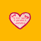 I'd Still Love You As A Worm Vinyl Sticker