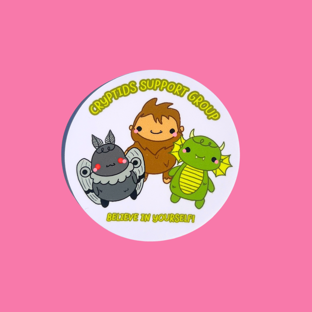 Cryptids Support Group Vinyl Sticker