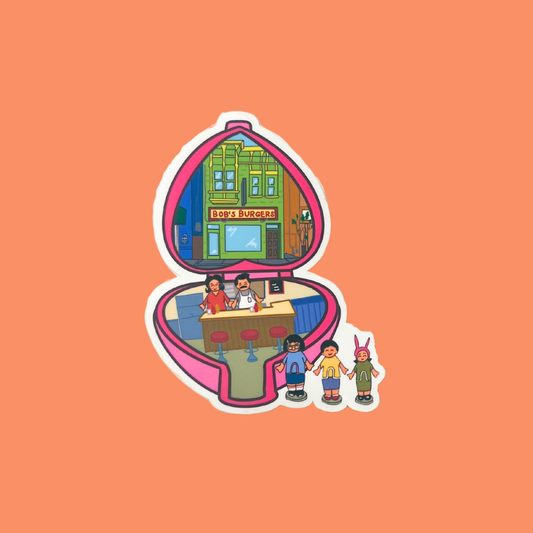 Bobs Burger Polly Pocket Sticker