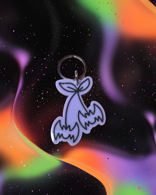 Cherry Bat Acrylic Keychain