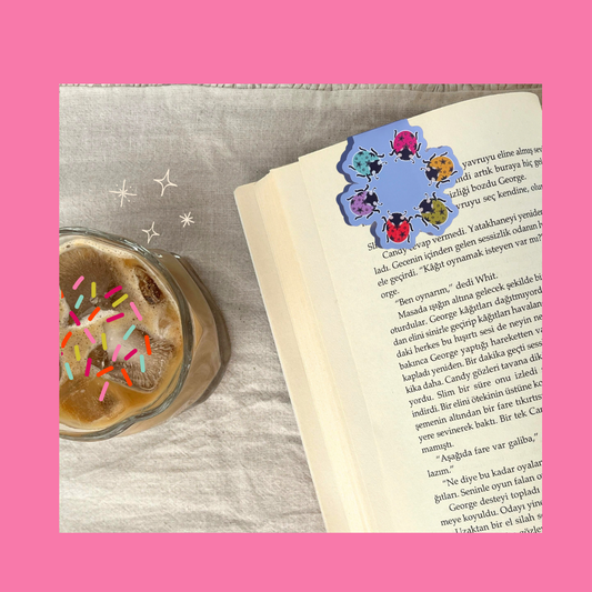 Lady Bug Party Magnetic Bookmark
