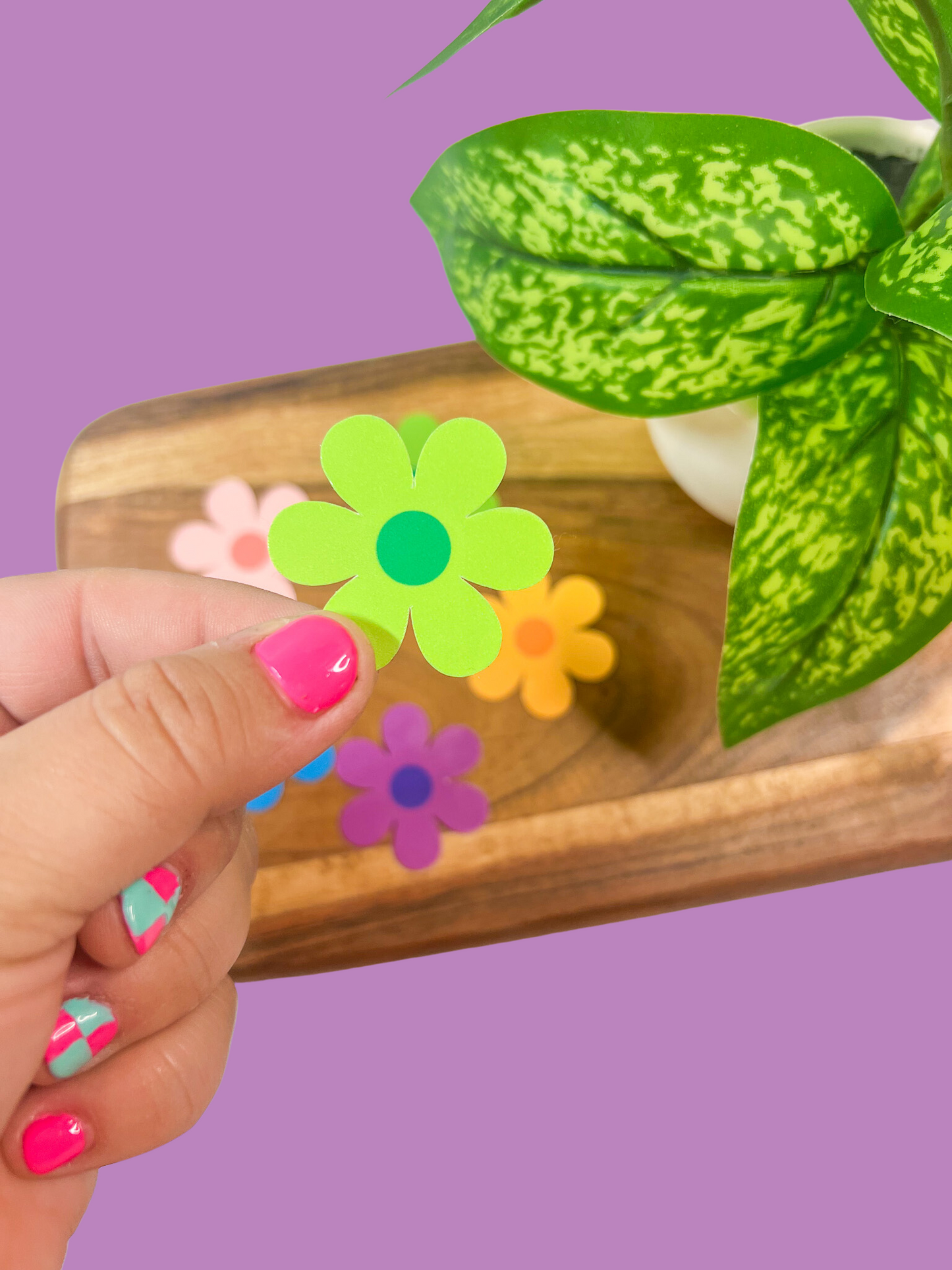 Rainbow Flower Mini Stickers