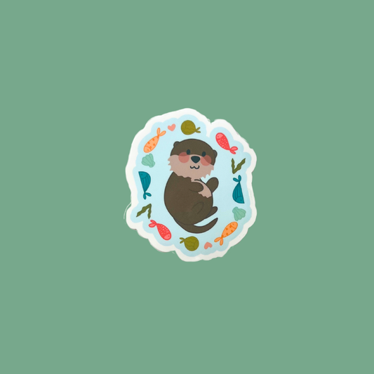 Otter Sparkle Sticker