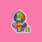 Bob Burger X Polly Pocket Vinyl Sticker