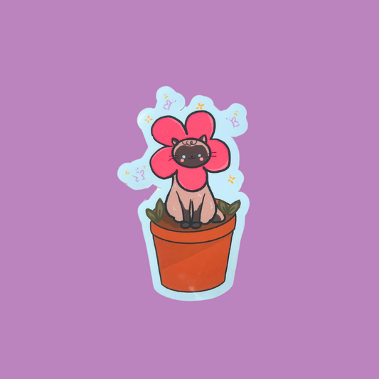 Blooming Kitty Sticker