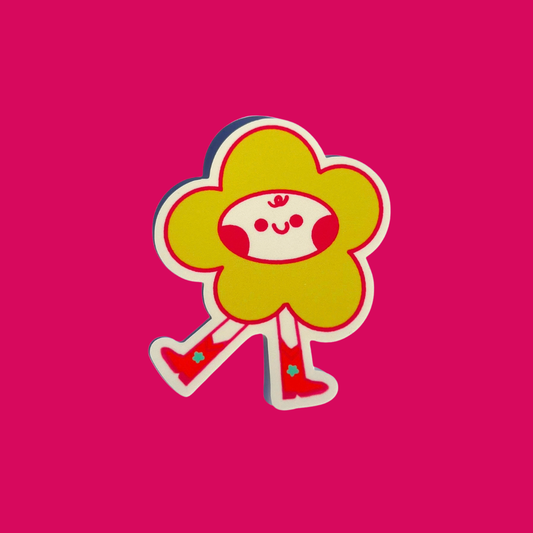 Penelope Flower Girl Vinyl Sticker