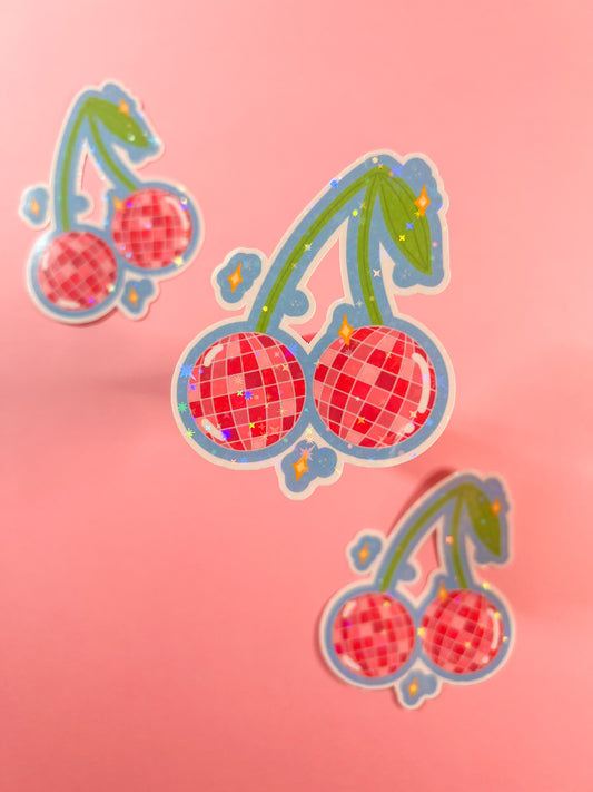 Disco Cherry Sticker