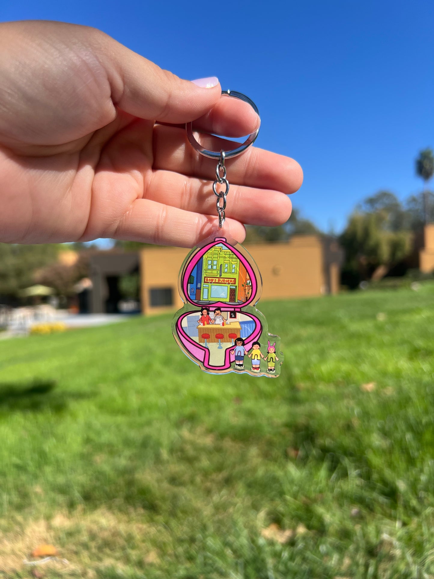 Bobs Burger X Polly Pocket Keychain