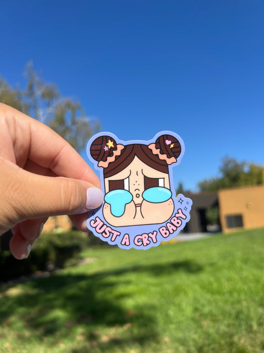 Just A Cry Baby Vinyl Sticker