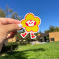 Penelope Flower Girl Vinyl Sticker