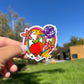 Teacher Vibes Apple Vinyl Sticker