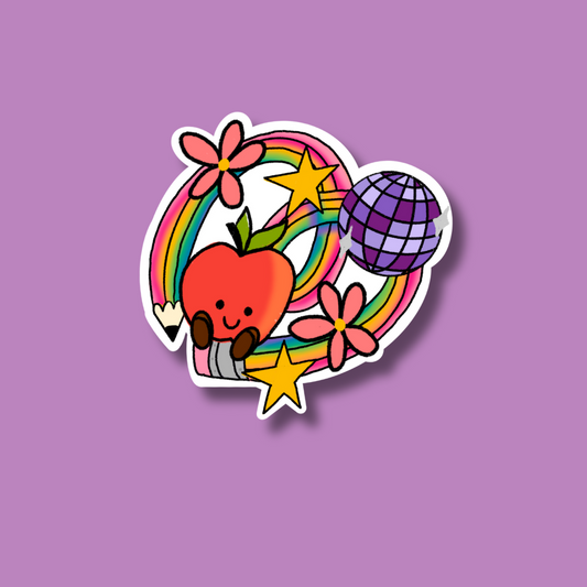 Teacher Appreciation Sticker Greeting Card