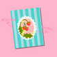 Berry Best Mom Sticker Greeting Card