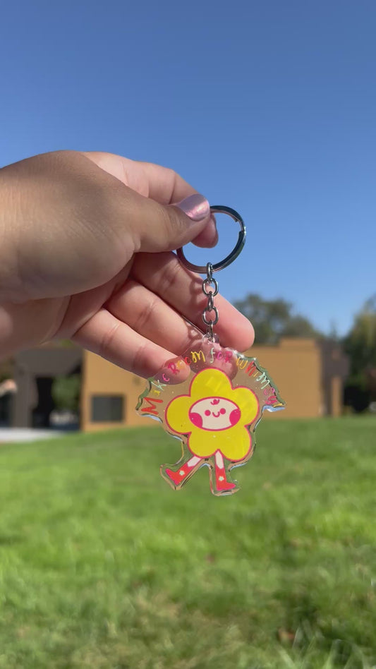 Make Room For Whimsy Penelope Glitter Keychain